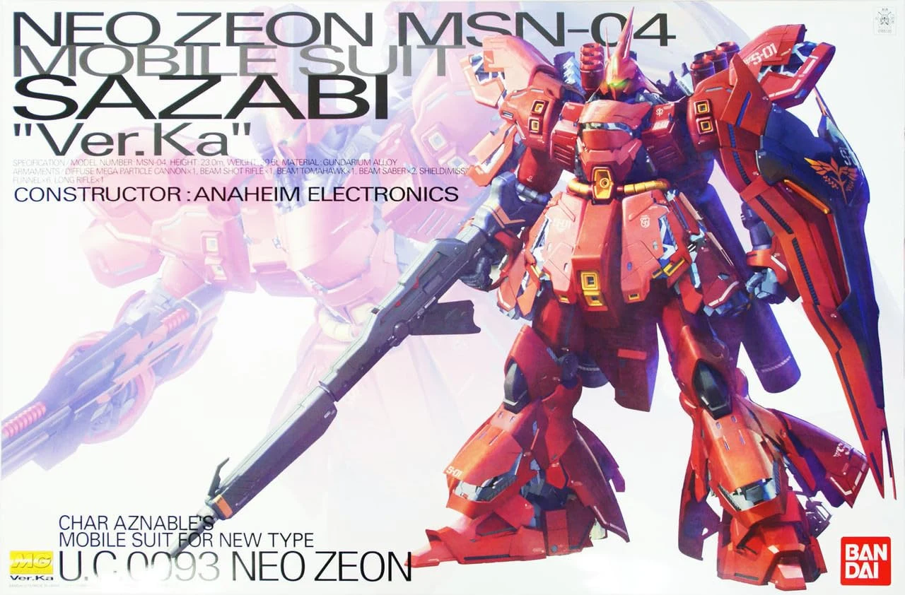 Mobile Suit Gundam: Char's Counterattack - MSN-04 Sazabi Ver. Ka (Master Grade 1/100 Scale Model Kit)