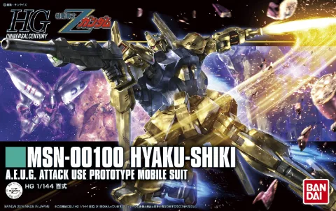 Mobile Suit Zeta Gundam Hyaku Shiki High Grade 1:144 Scale Model Kit thumbnail 1