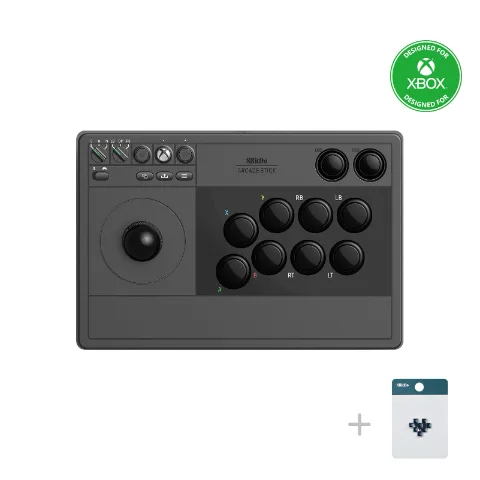 8Bitdo Arcade Stick for Xbox and Windows 10 - Black thumbnail 1