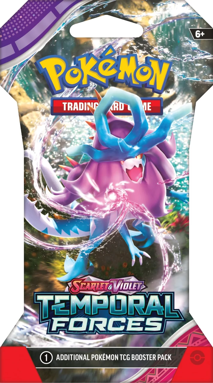 Pokemon - Sleeved Pokemon SV5 Temporal Forces Pack