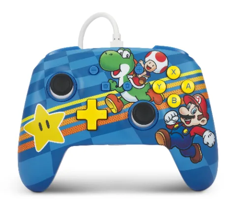 Power A Switch Wired Controller - Mario Blue thumbnail 1