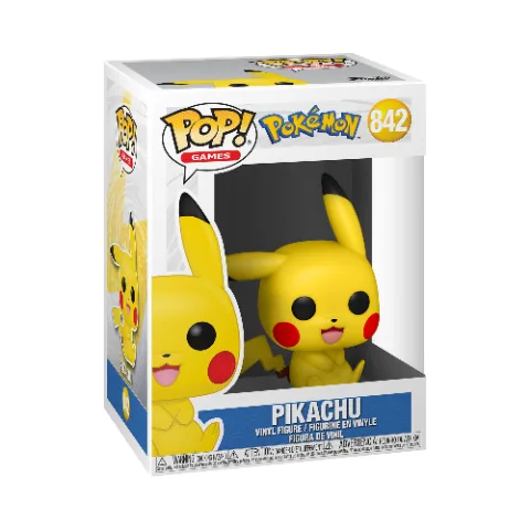 Pokemon Pikachu Sitting Funko Pop! Vinyl Figure thumbnail 1