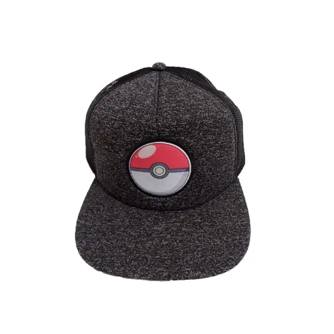 Pokemon Pokeball Emblem Trucker Snapback Kids Hat thumbnail 1