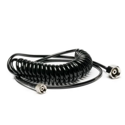 Iwata Cobra Coil Airbrush Hose (6ft) with Iwata Airbrush and 1/4" Compressor Fittings thumbnail 1