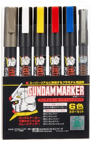 Mr Hobby Gundam Marker Set - Basic Set thumbnail 1