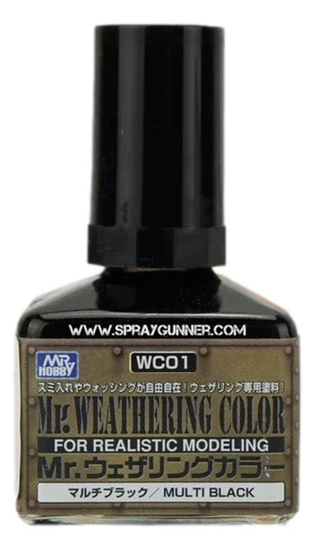 Mr. Hobby Mr. Weathering Color - Multi Black