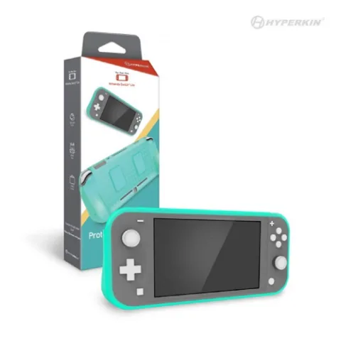 Nintendo Switch - Hyperkin Protective Grip Case for Nintendo Switch Lite - Turquoise thumbnail 1