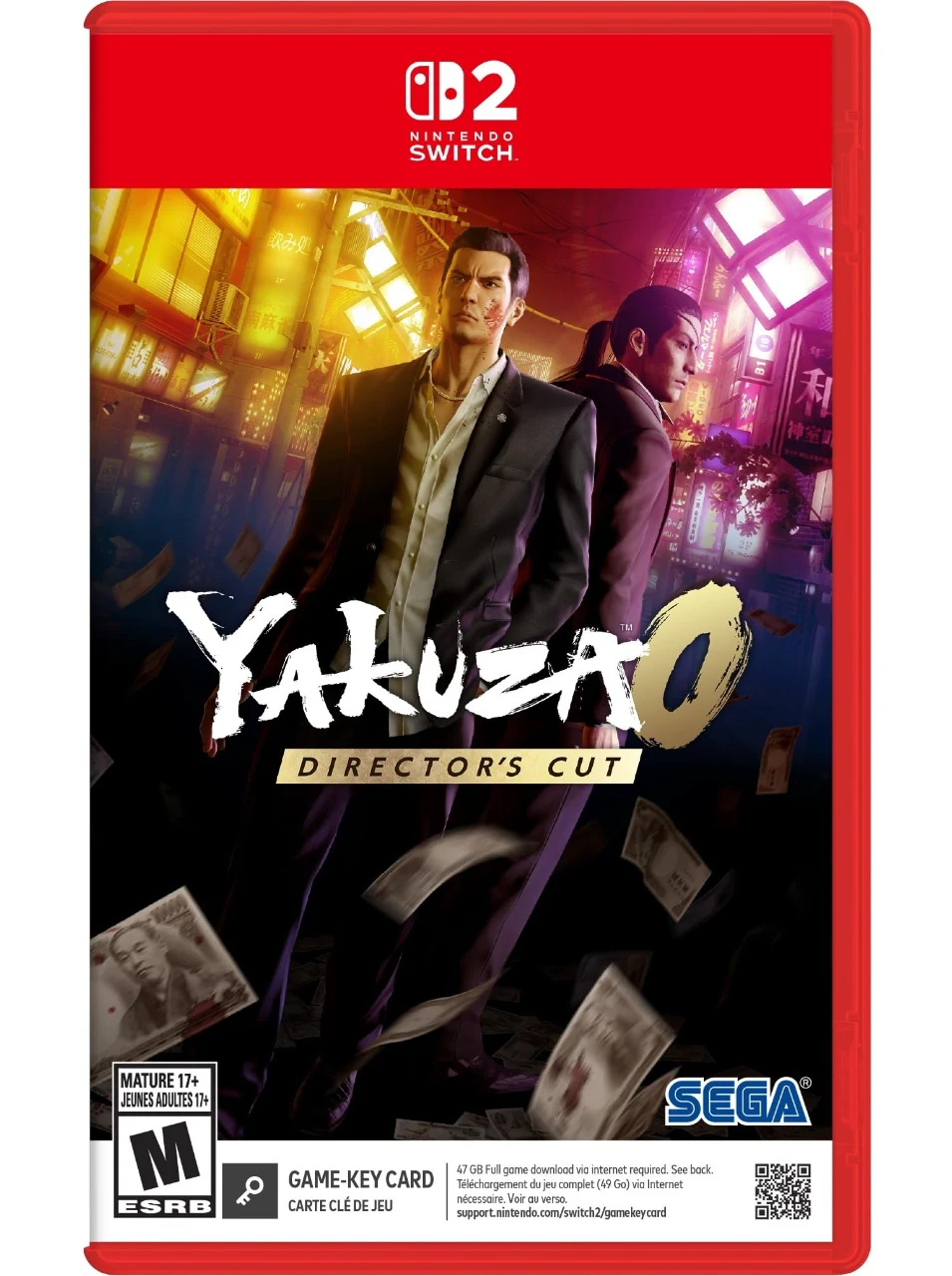 Nintendo Switch 2 - Yakuza 0 Director's Cut (Game Key Card)