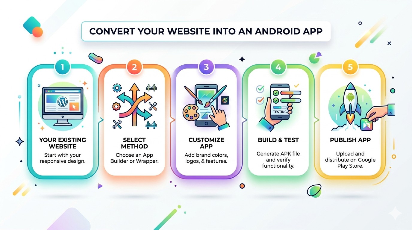 How to Convert Your Website into an Android App in 2026: Features, Cost & Complete Process