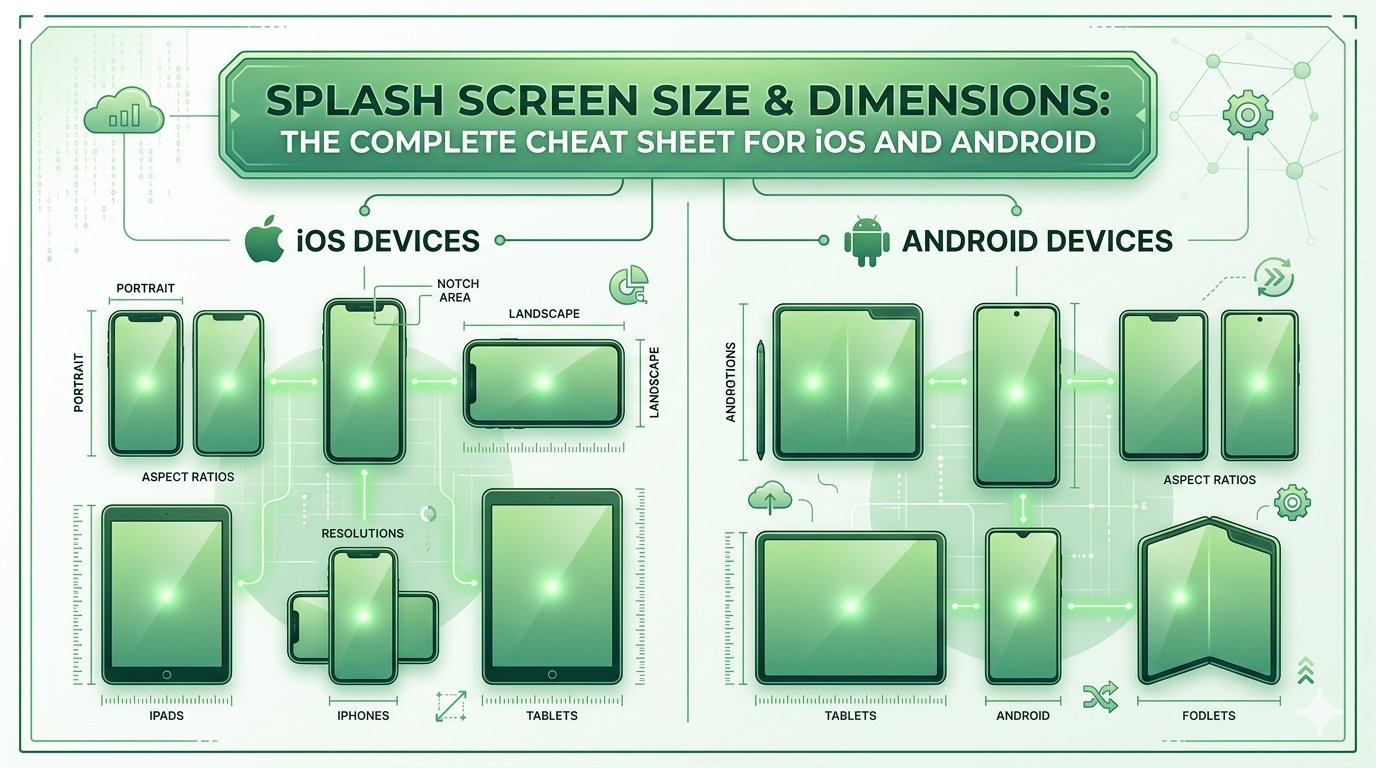 Splash Screen Size & Dimensions: The Complete Cheat Sheet for iOS and Android in 2026