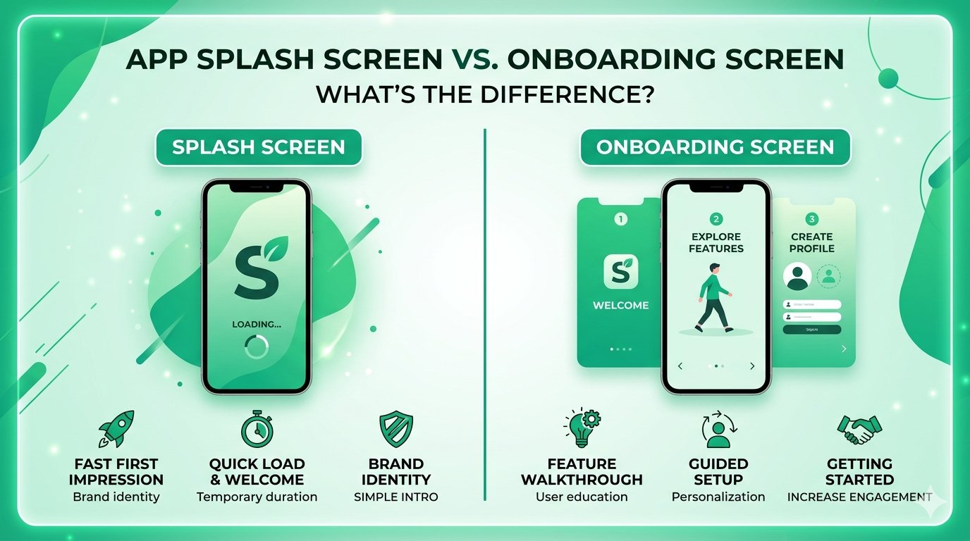 App Splash Screen vs. Onboarding Screen: What's the Difference?