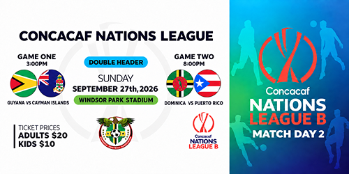 Match Day 2 CONCACAF Nations League 2026 - Order online from Dominica Football Association