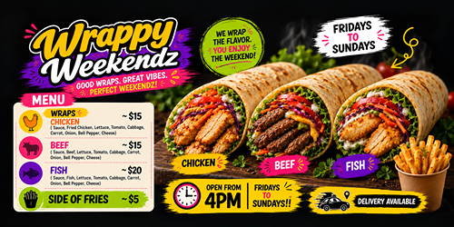 Wrappy Weekendz - Order online from Wrappy Weeekendz