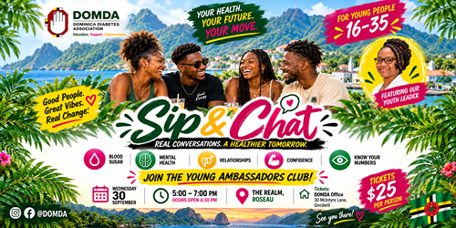 Sip & Chat - Order online from Dominica Diabetes Association