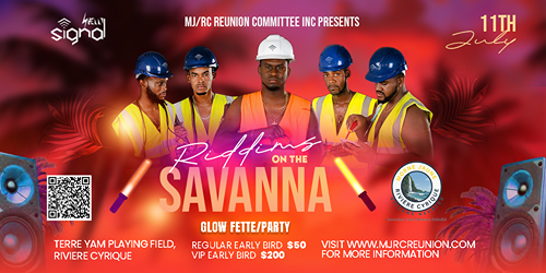 Riddims On The Savanna - Order online from Morne Jaune Riviere Cyrique Reunion Committee