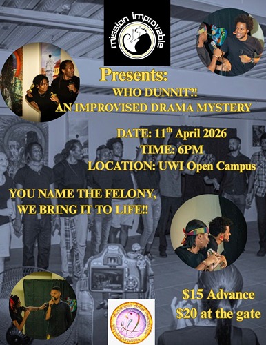 Mission Improvable Presents: Who Dunnit - An Improvised Drama Mystery - Order online from Mission Improvable