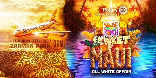 Souse And Punch 2027 - Sunset In Maui - Order online from Rotary Club of Dominica 