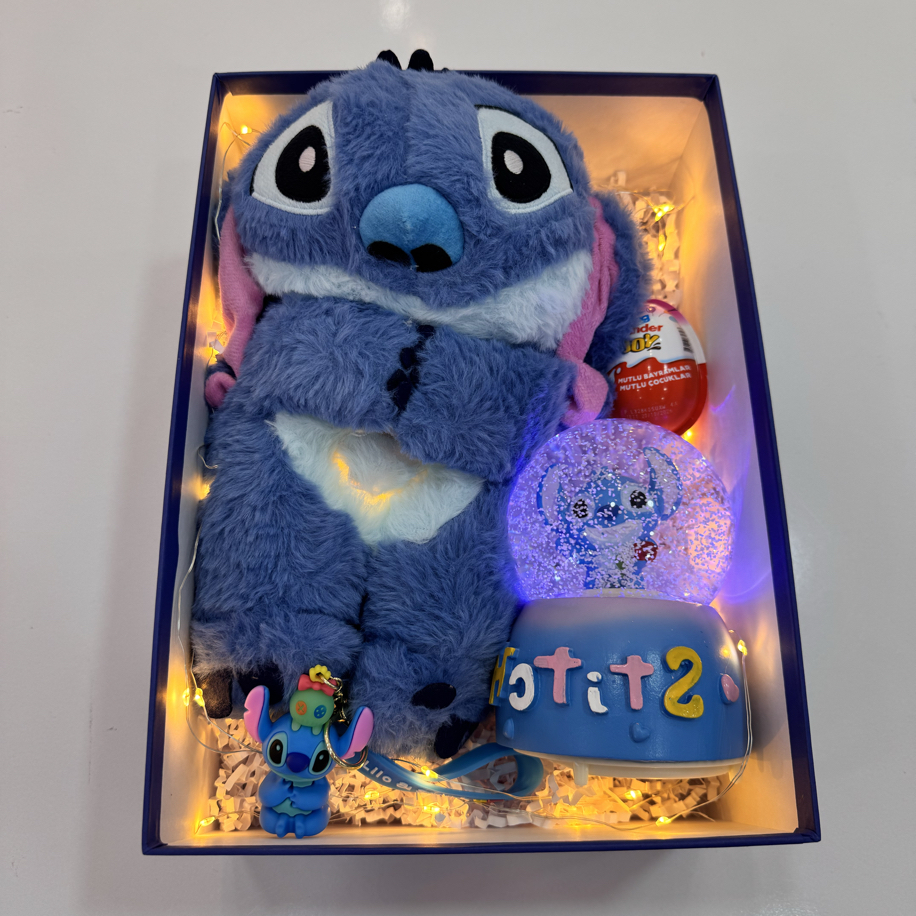 💙 Nefes Alan Stitch Premium Hediye Kutusu