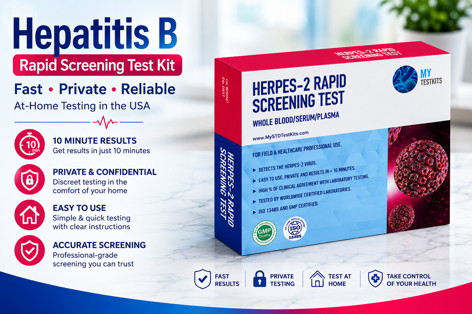 Hepatitis B Rapid Screening Test Kits: Fast, Confidential Testing at Home in the USA