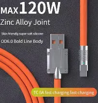120W Micro USB Fast Charging Cable 6mm Thick Wire for All Phones