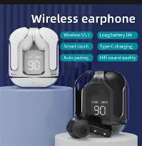 Air31 Wireless Earbuds Transparent Frame with Digital Display Powerbank