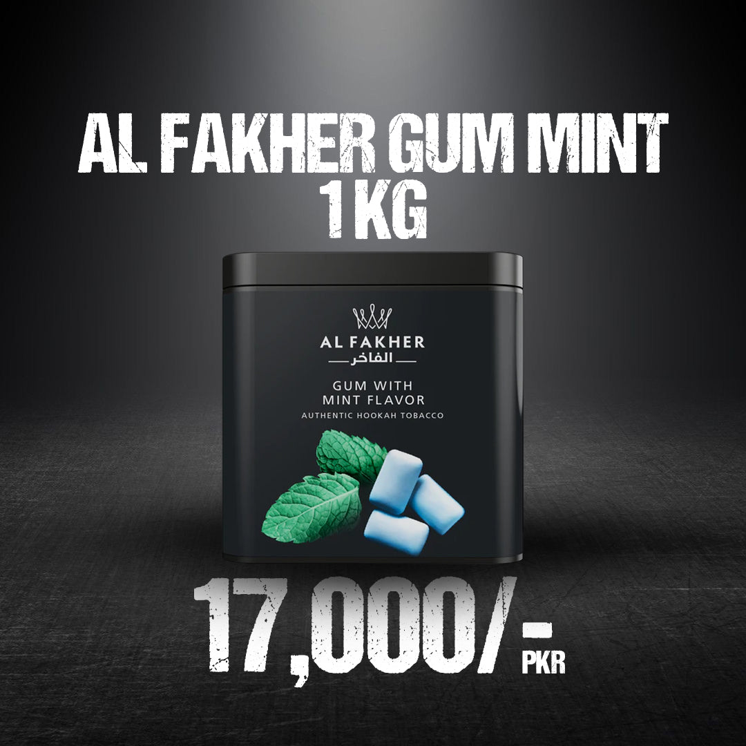 Al Fakher Gum Mint 1KG Bubblegum Cooling Herbal Blend