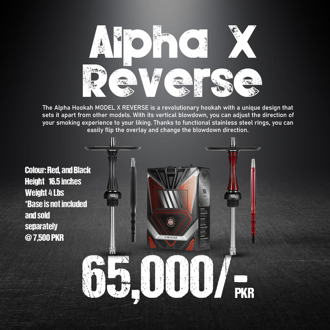 Alpha X Reverse Water Pipe Stainless Steel 16.5 Inch