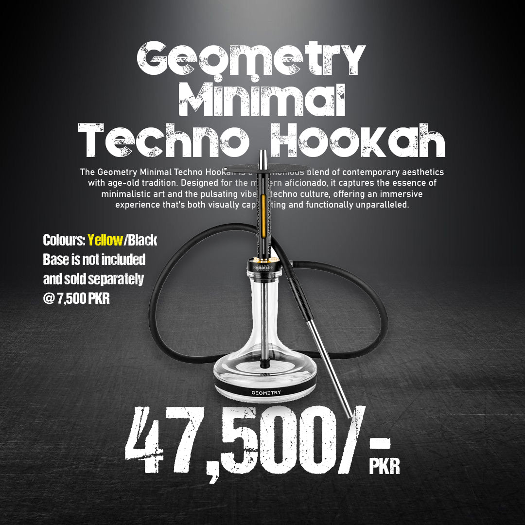 Geometry Minimal Techno Water Pipe Yellow and Black Design