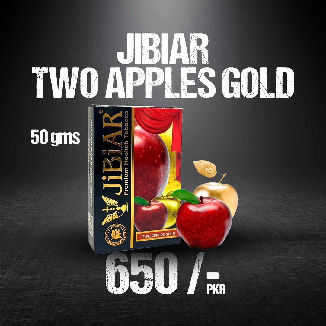 Jibiar Two Apple Gold Herbal Flavour Sweet and Honeyed 50g