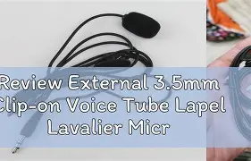 Omnidirectional 3.5mm Clip On Lapel Microphone 1.5m Cable for YouTube