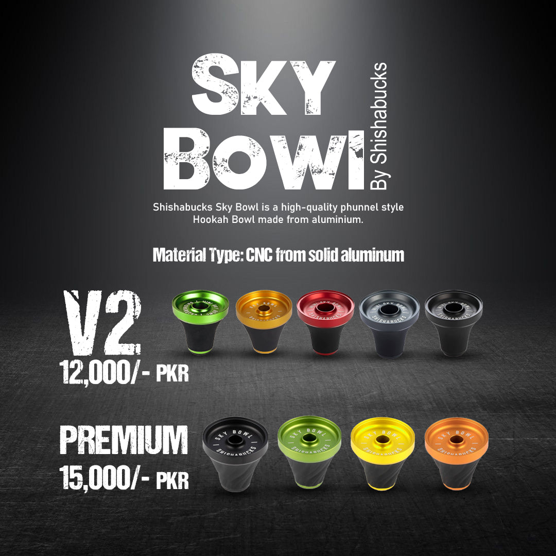 Shishabucks SkyBowl Premium CNC Aluminum Water Pipe Bowl