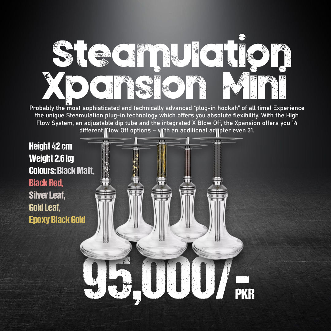 Steamulation Xpansion Mini Premium Water Pipe 42cm 14 Blowoff Options