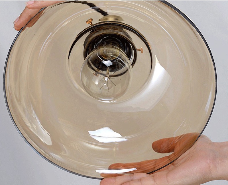 Viola-Industrial Glass Pendant Light