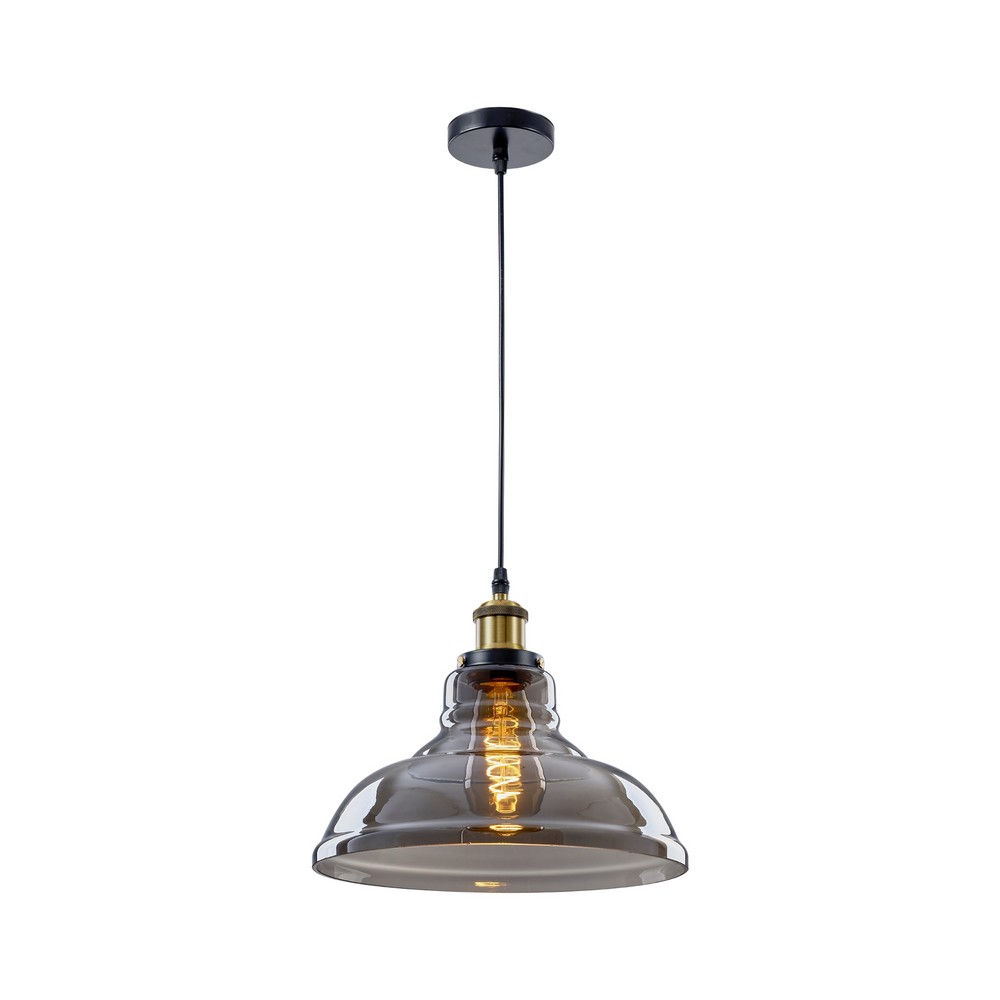 Viola-Industrial Clear Glass Pendant Light -20cm