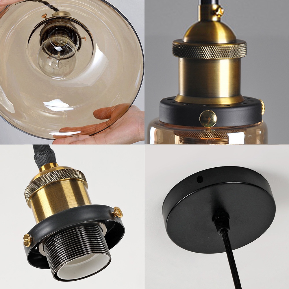 Viola-Industrial Glass Pendant Light