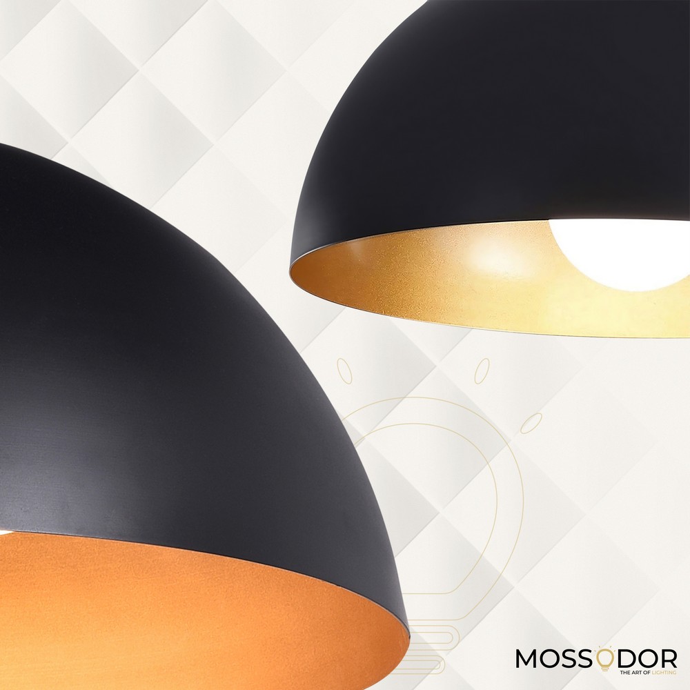 2Black Dome 30cm-Pendant Light