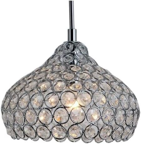 crystal pendant lights hang over a modern