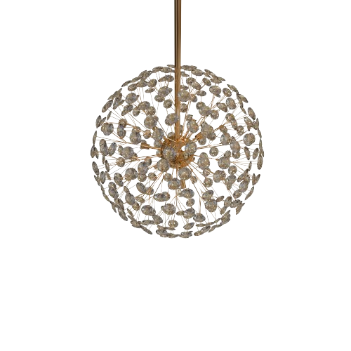 Nordic crystal & gold  pendant light-60cm