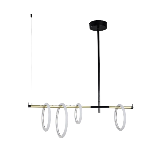 Cosima-Minimalistic Black  led chandelier-90cm