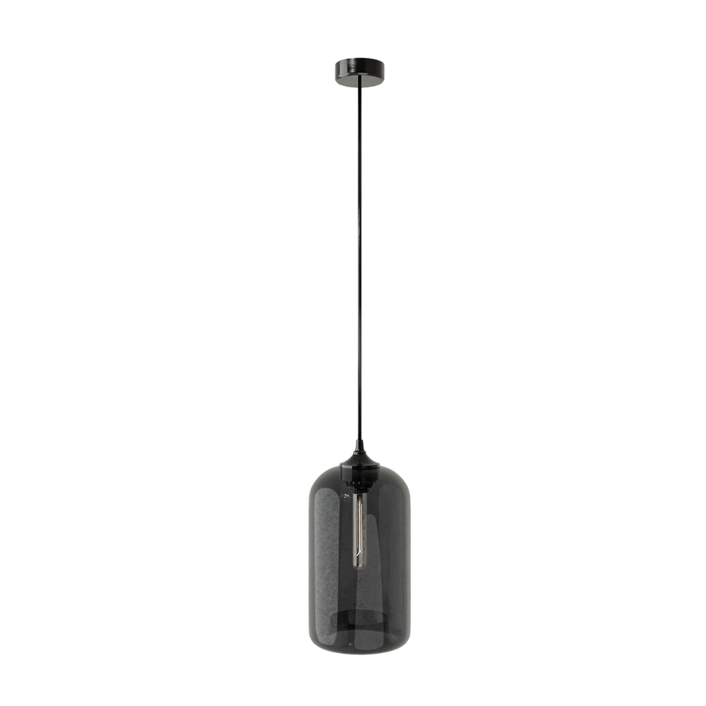 Velora-Grey Smoked Glass 18cm-Pendant Light