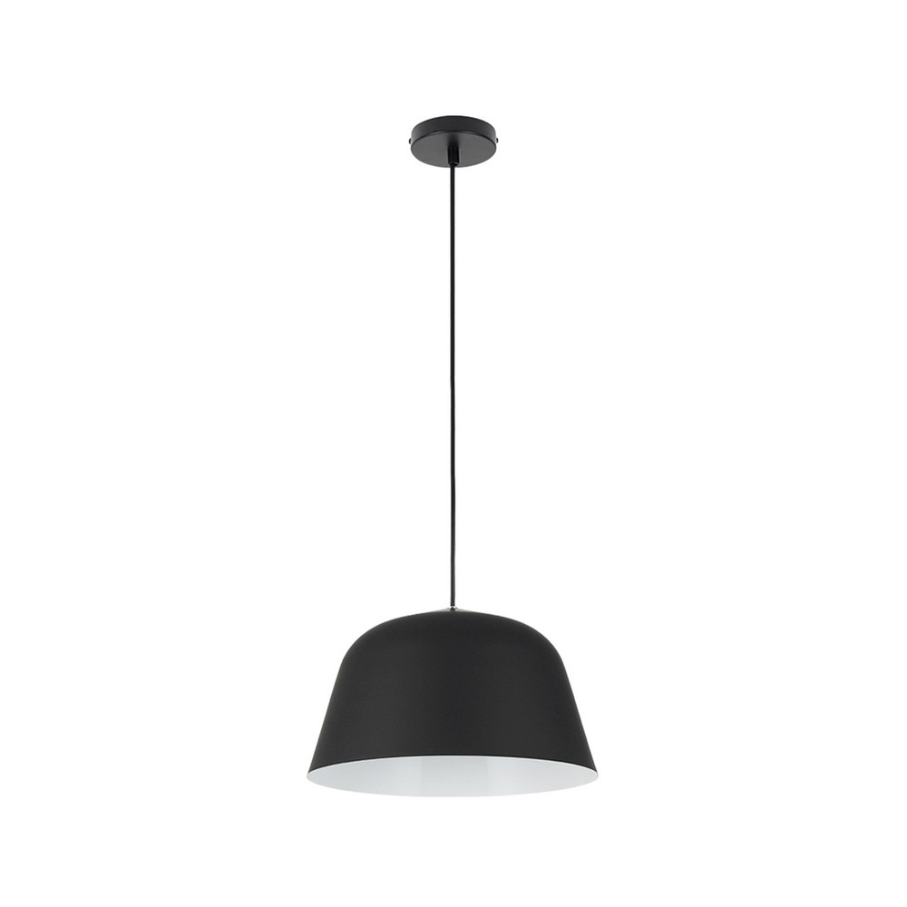 A simple Black ceilling Light With a dome shape