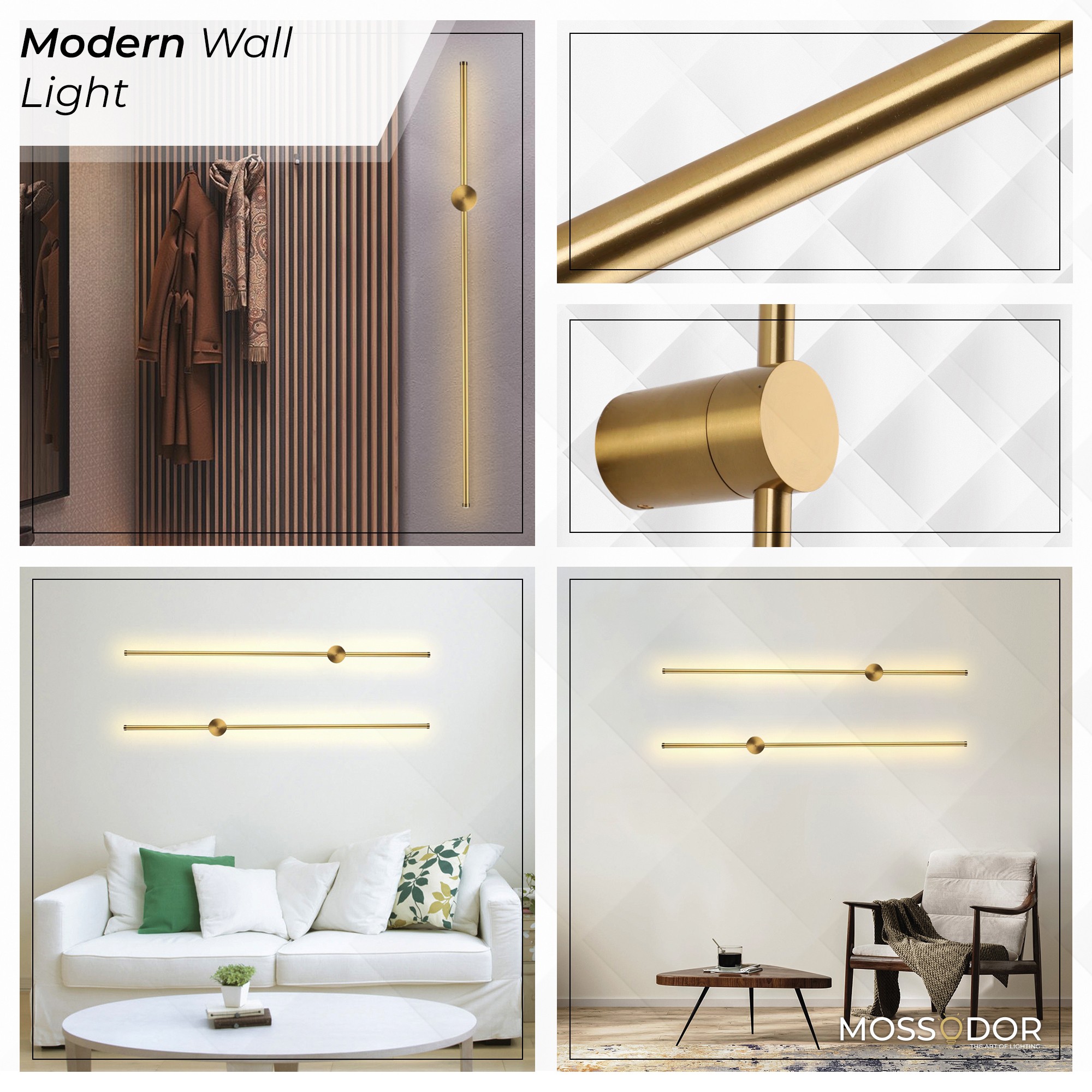 Modern Style Black L.E.D wall Sconce