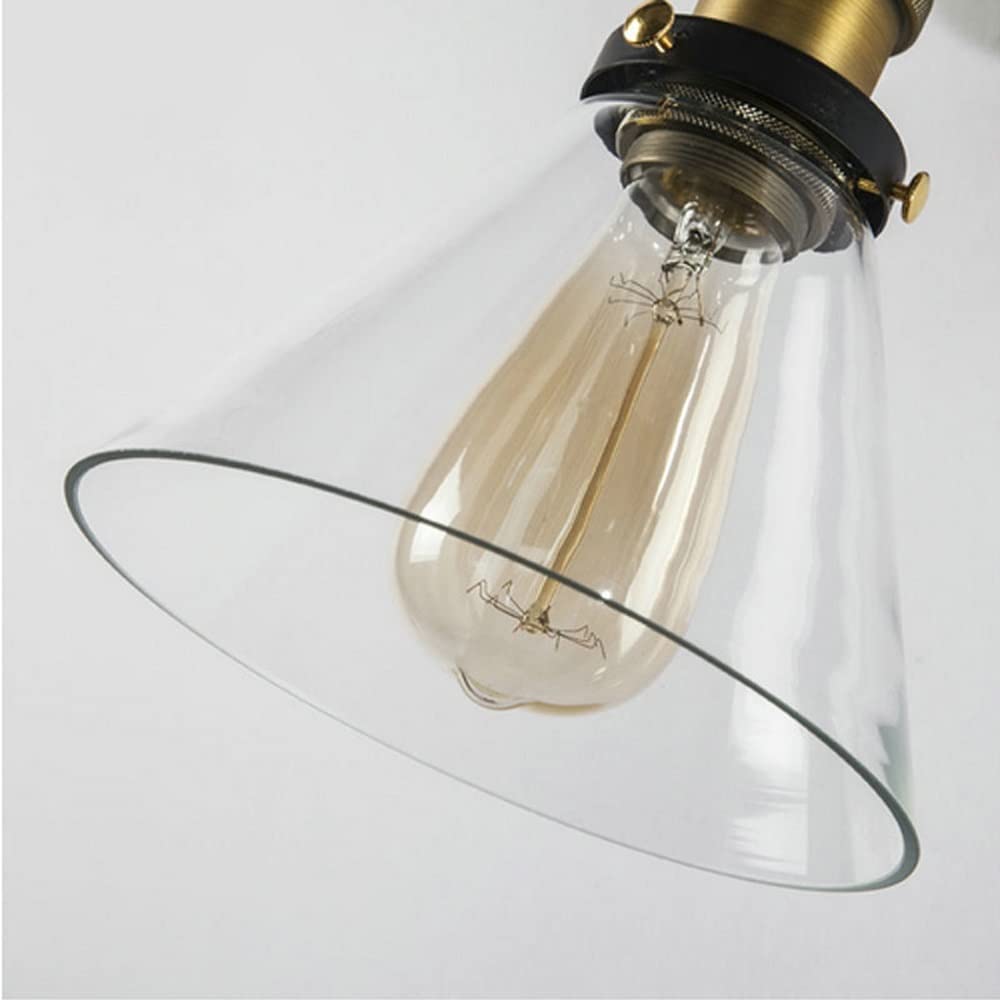 Zita-Industrial Style Metal & Glass Light 18cm-pendant