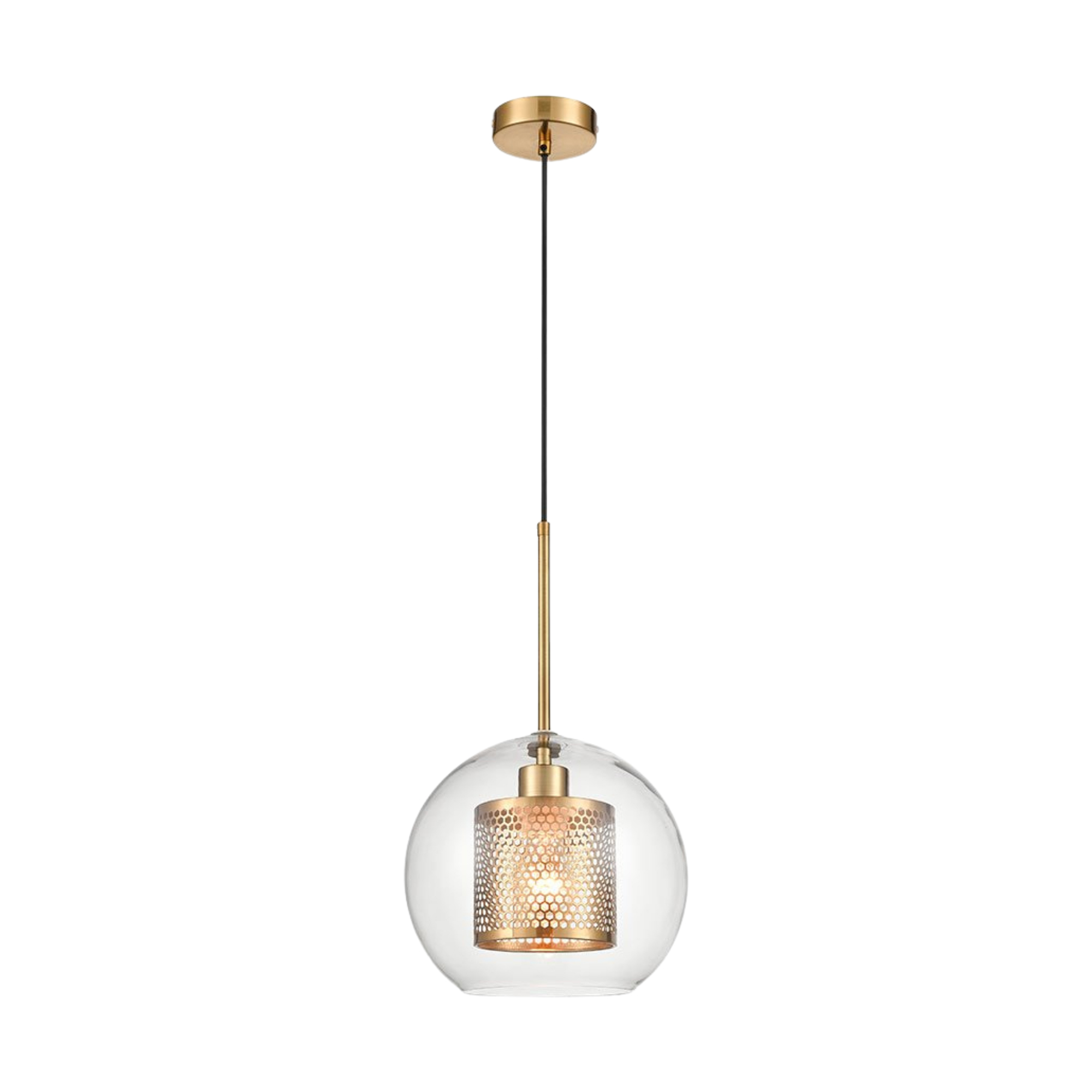 Tadami-Mid century 25cm Glass globe light-pendant