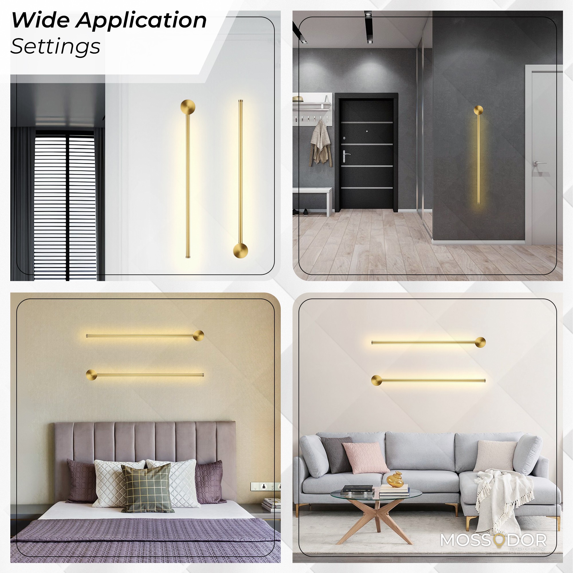 Modern Style Black L.E.D wall Sconce