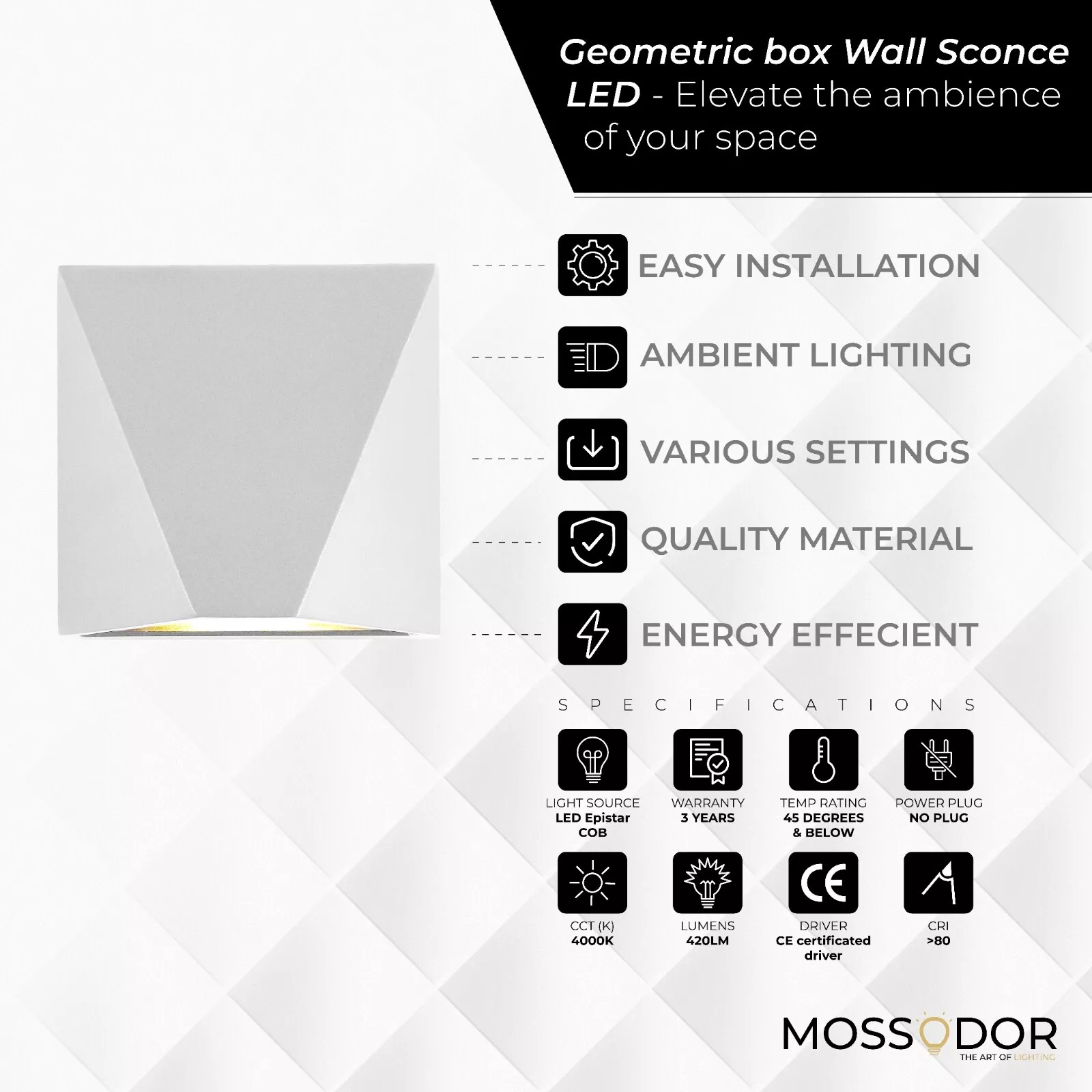 Simple and Contemporary Wall Light