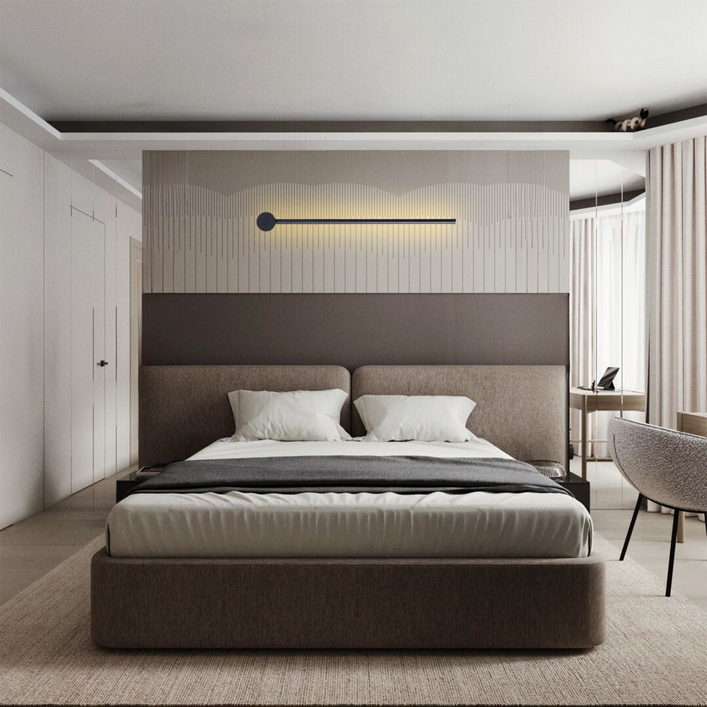 Modern Style Black L.E.D wall Sconce