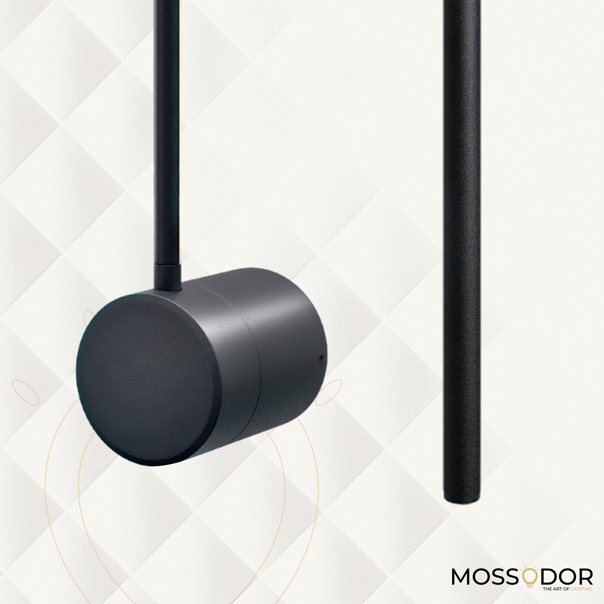 Modern Style Black L.E.D wall Sconce