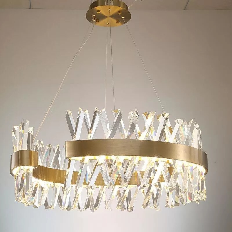 Gold North European Crystal  Glass -∅60cm Chandelier