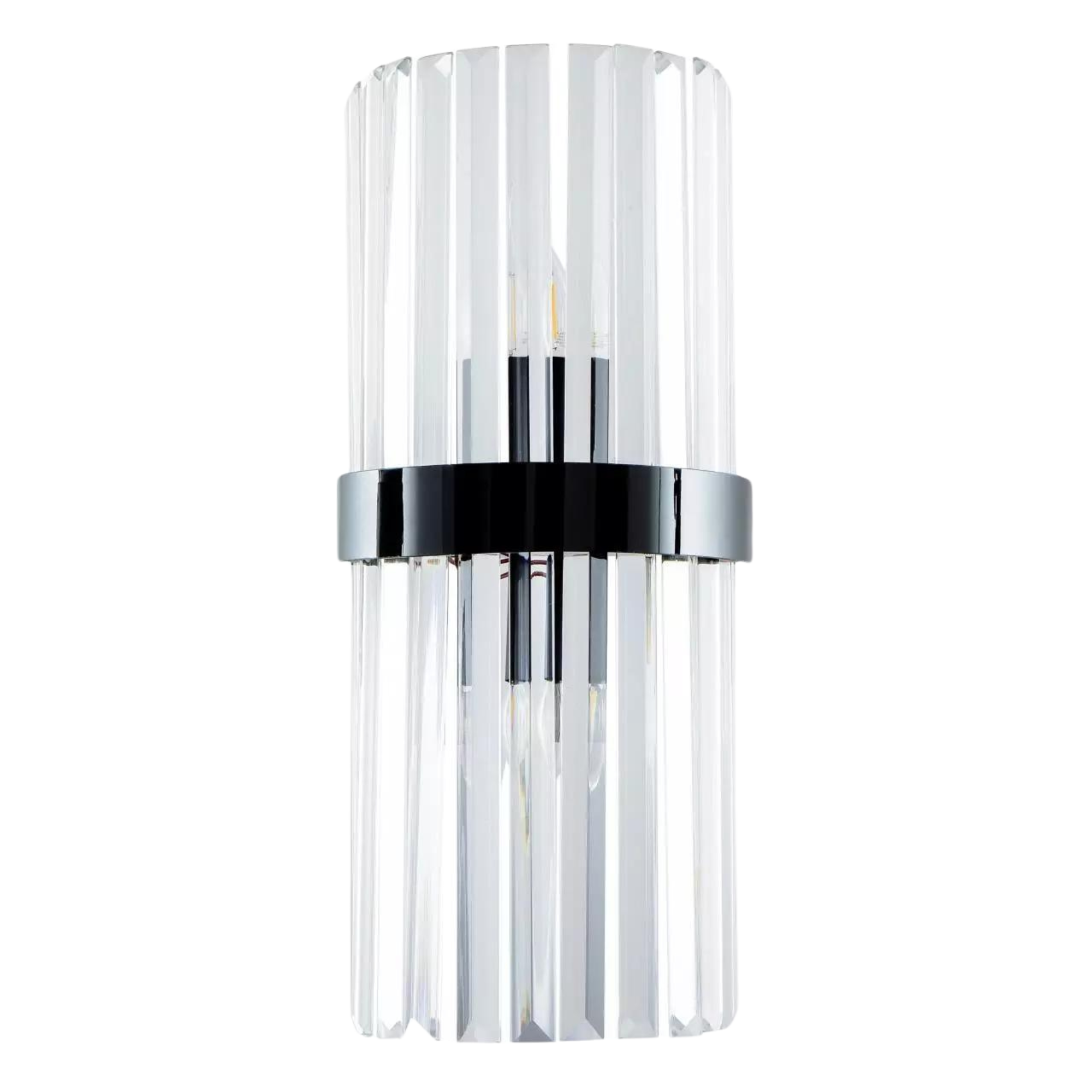 Crystal Wall Light with glass tubes, Mid Century Style-45cm